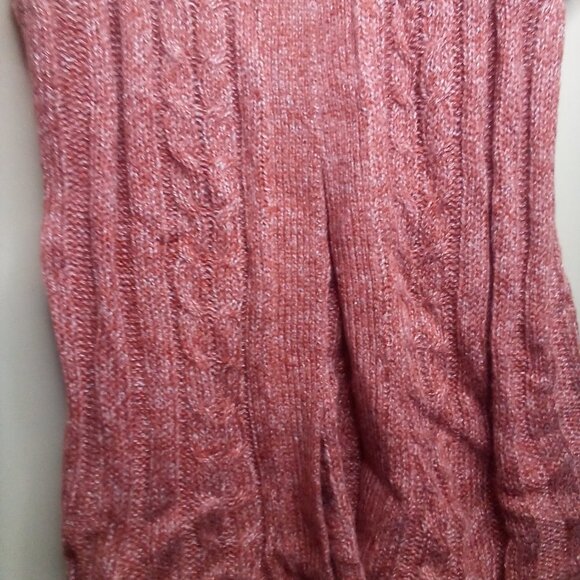 Sonoma Sweater Top L Sleeveless Open Front Brown Orange - Picture 6 of 12